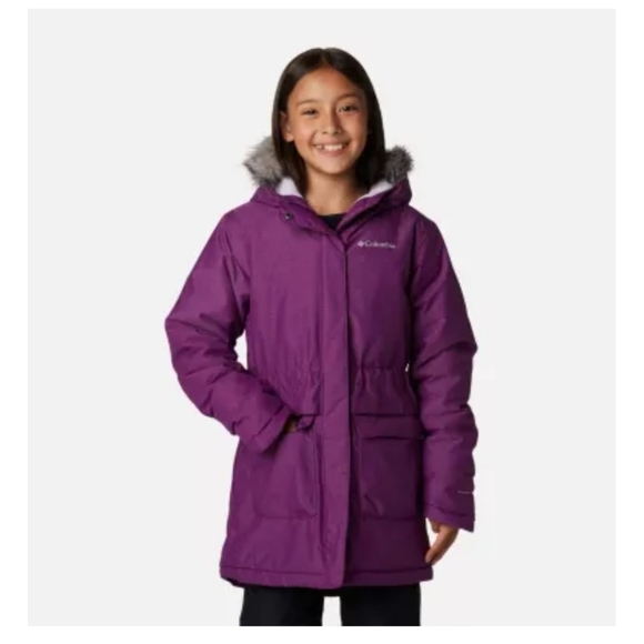 Girl's Columbia Nordic Strider Purple Winter Jacket size 7/8 - Picture 11 of 11